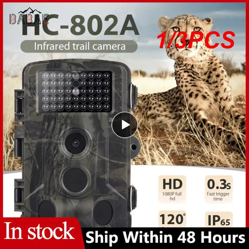 

1/3PCS 1080P Video Wildlife Trail Camera Photo Trap Infrared Hunting Cameras HC802A Wildlife Wireless Surveillance Tracking