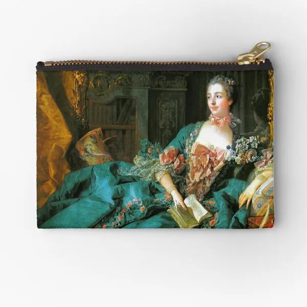 

Madame De Pompadour Francois Boucher Zipper Pouches Coin Bag Pocket Pure Panties Wallet Socks Key Small Women Packaging Men