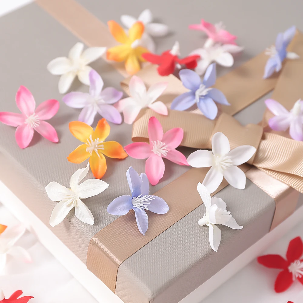 Five Star Artificial Flower Heads for DIY Home and Event Decoration