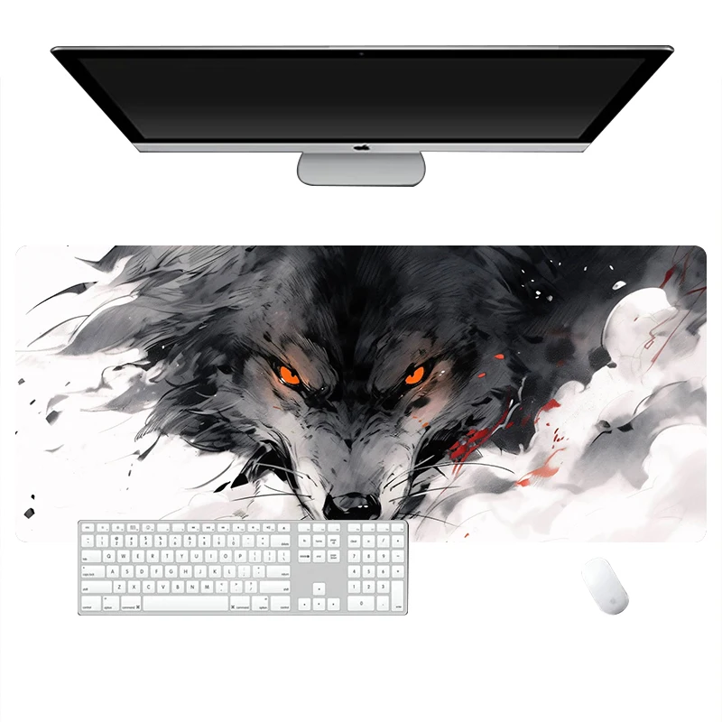 Anime Dragão Mat Desk, Borracha Antiderrapante, Bordas