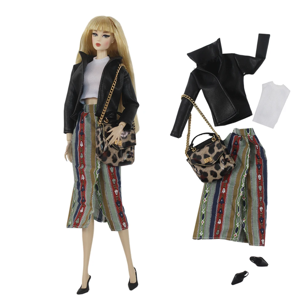 NK 1 Set Fashion Outfit Winter Jacket Modern Dress Casual Coat For 1/6 Doll Accessories Clothes for Barbie Doll Dollhouse JJ