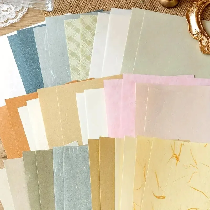 40pcs Material Paper Package Vintage Small Broken Flower Journal Material Base Decoration Collage Paper
