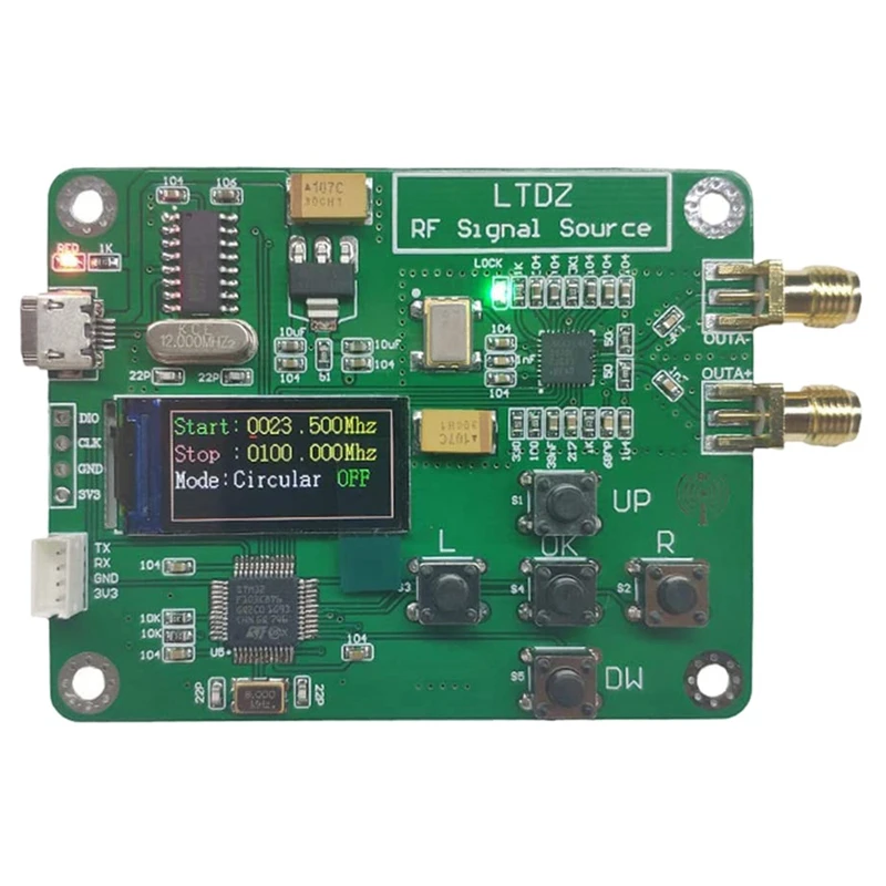 

LTDZ MAX2870 STM32 23.5-6000MHz Signal Source Module USB 5V Powered Frequency and Modes Accessory