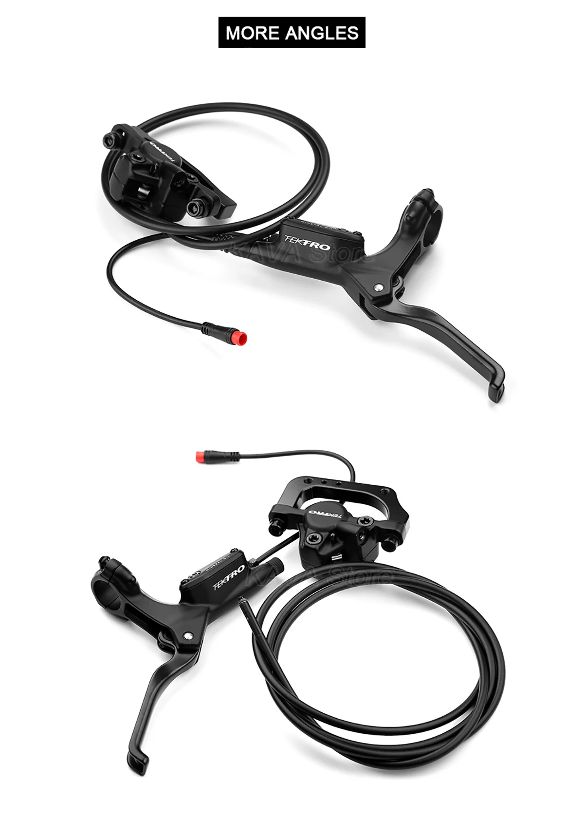 Description Picture 6 of itemTektro E3520/E350 Electric Bike Hydraulic Brakes Front Rear 900mm/1850mm eBike Disc Brakes Power Off Lever Dual Piston