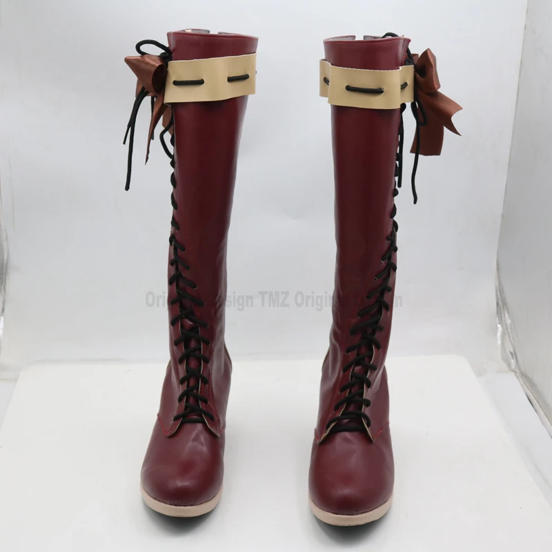 

Violet Evergarden Red Cosplay Shoes Boots Halloween Carnival Party Costume Accessories For Women
