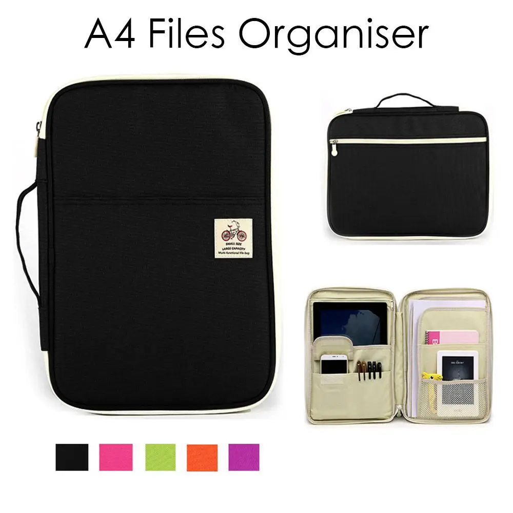 Porte-documents En Cuir Vintage 'Scott' – Organiseur A4 Avec Poche Tablette 12,2 Pouces – Idéal Bureau, Réunions, Déplacements Pro