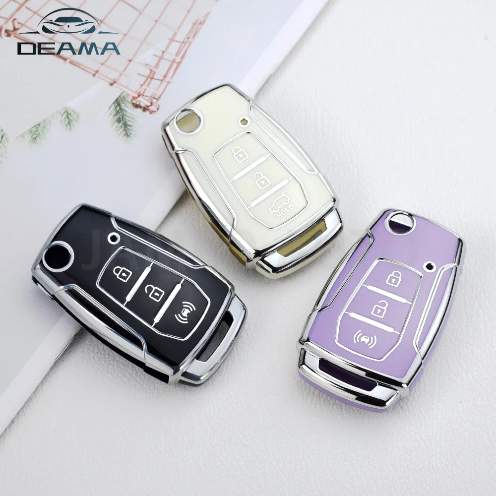 Tpu Car Key Cover Fob Case Per Ssangyong Korando 215/65 R16 225/60 R17 Remote Key Jacket Protector Accessorio Per Auto