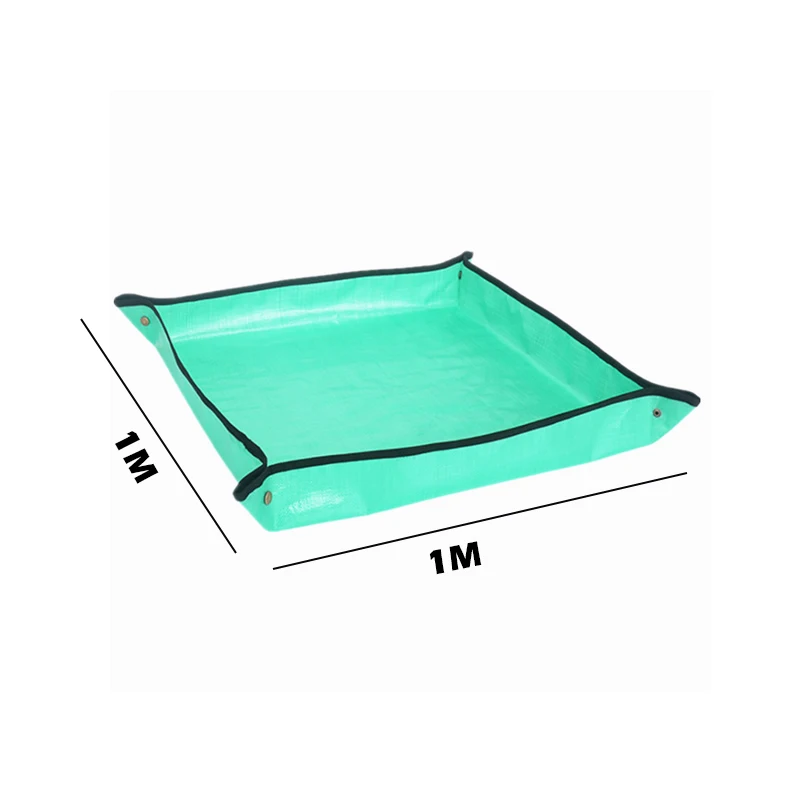 100CM Gardening Planting Mat PE Plant Repotting Mat, Foldable Waterproof Gardening Potting Pad Flower Pots Transplanting Mats 