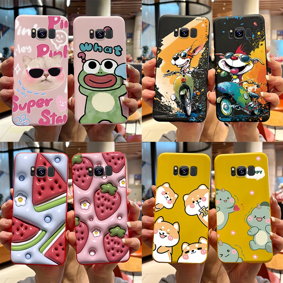 For Samsung Galaxy S8 Plus Case Galaxy S8 Shockproof Back Phone Cases For Samsung S8 GalaxyS8 Plus Cartoon Silicone Cover Bumper - 1