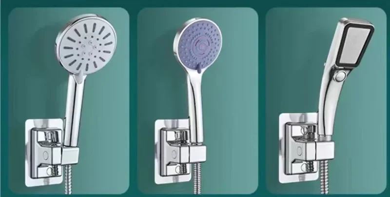 Description Picture 5 of itemShower Head Holder Adjustable Wall Mounted Shower Holder Self-Adhesive Showerhead Handheld Bracket Bathroom Accessories