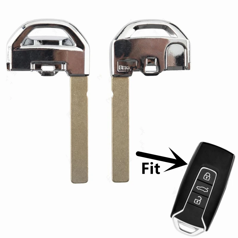 

XIEAILI OEM 2Pcs/lot Blank Uncut Keyless Entry Smart Remote Key Blade For Vw 2019 Touareg K355