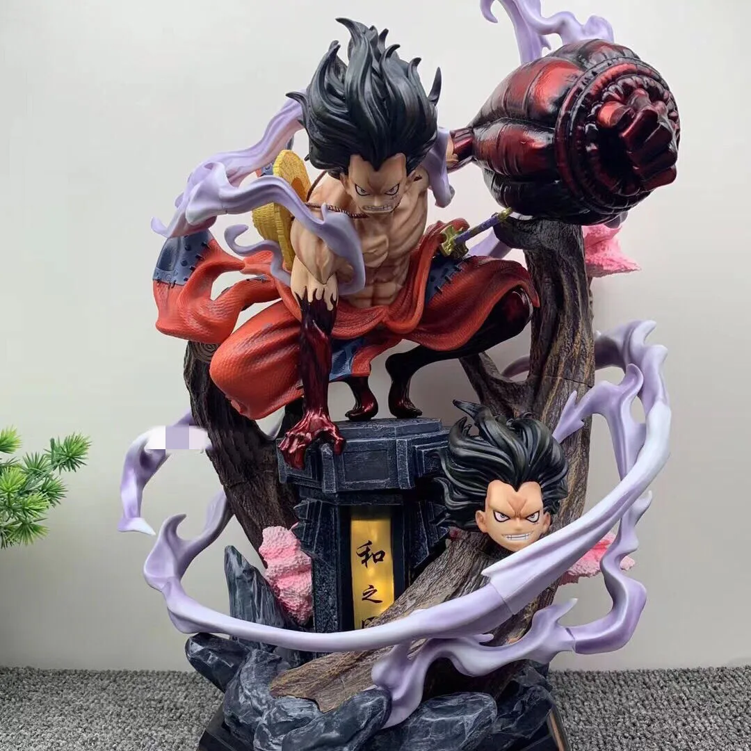 26cm Gk One Piece Anime Figure Wano Gear 4 Luffy 2 Head Pieces Statue  Figures Collectible Model Decoration Toy Christmas Gift - Animation  Derivatives/peripheral Products - AliExpress