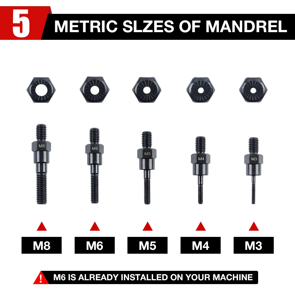 Rivet Gun M3 M4 M5 M6 M8 Household Electric Rivet Nut Gun Converter