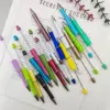 30PCS Multi Color Beaded Pen DIY Star Ocean Beadable Ballpoint Ball Pen Three Color Gradient Gift Advertising Pens 4
