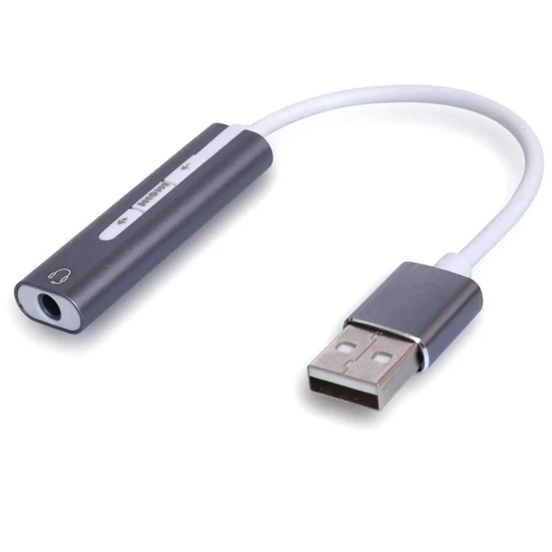 

Компьютерная звуковая карта два в одном Usb-гарнитура разъем 3,5 мм внешний штекер подходит для компьютера PS47.1 канальная гарнитура