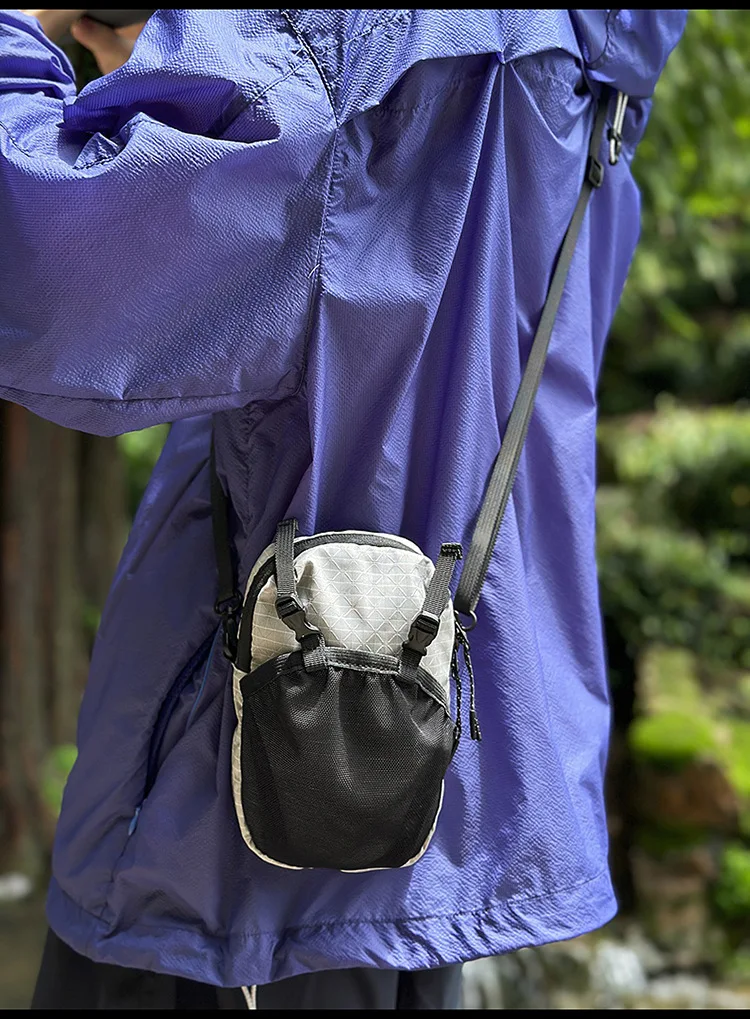 Dyneema Wasserflaschenhalter-Tasche mit Handyfach und Schnellverstellgurt, Wasserdichtes 420D Nylon für Radfahren, Wandern und Camping-Essentials – Detail 14