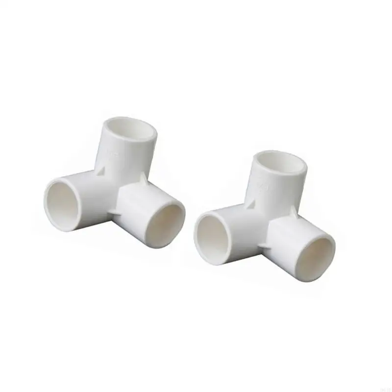 964E 2pcs PVC Corner Fittings 90 Degree Elbow Connectors for Flexible Pipe Assembly