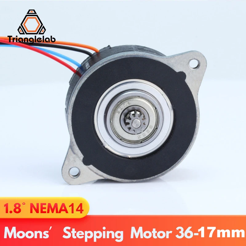 Motor Aprimorado Trianglelab Moons Ldo para Extrusora Orbitadora Sherpa Ender3 Cr10 Blv Motor 10t Nema14 36 mm 17 mm
