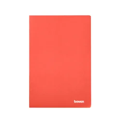 Rainbow Collection: Minimalist Portable A4/A5 Solid Color Notebook Set - 8 Vibrant Colors - A4 (Red)