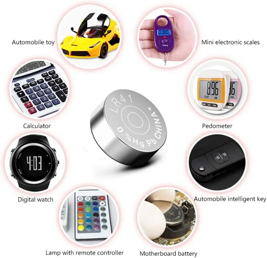 Рисунок 6 - Батарейки кнопочные высокой емкости LR41 AG3 100 1