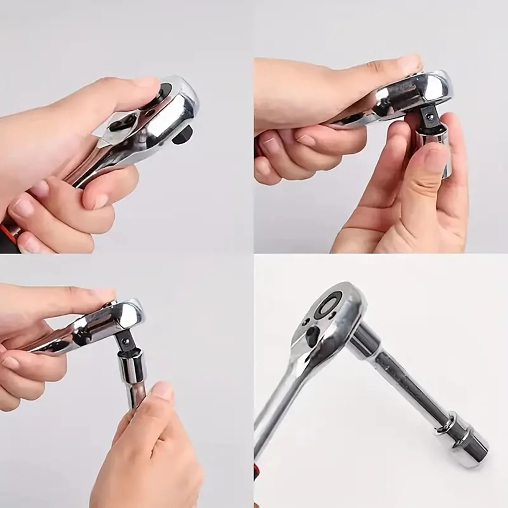 طقم أدوات ميكانيكية مكون من 46 قطعة، يتضمن مجموعة...