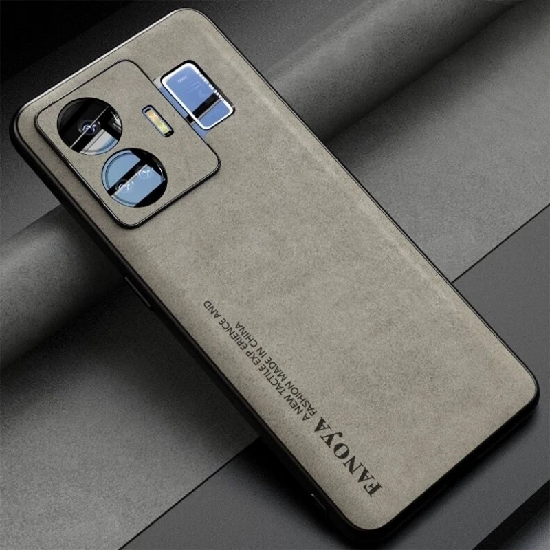 Luxury Leather Shockproof Bumper Phone Case with Camera Protection