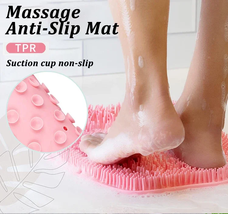 Description Picture 3 of itemFoot Rubbing Back Rubbing Artifact Bathroom Massage Bath To Remove Dead Skin Feet Wash Silicone Bathtub Non-slipBath Mat