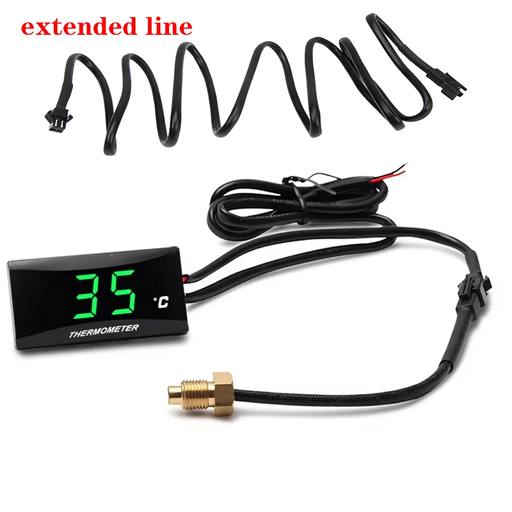 Blaues Motorrad-Öltemperaturmessgerät Mini Quadratisches Digitales Instrument für Nmax125 Universelles Zubehör Thermometer – Detail 15