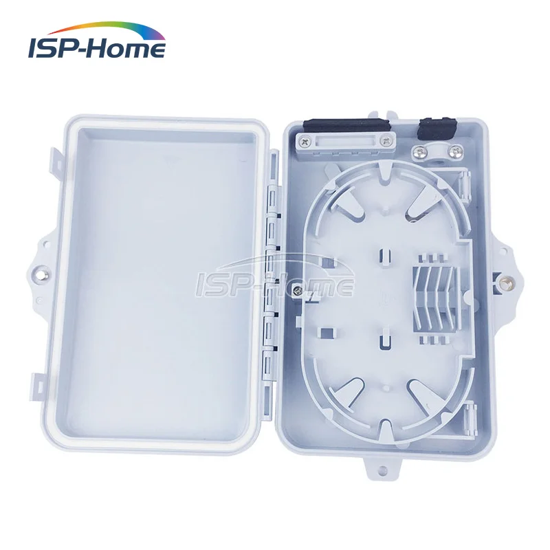 

40PCS/Carton of 4 Core FTTH Fiber Optic Distribution Box, Terminal Box ABS outdoor FTTH Terminal Box