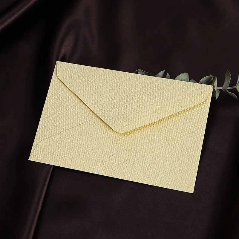 50pcs/lot High-grade Envelope Western Linen Texture 130g Paper Postcards Envelopes for Wedding Invitations Business Stationery