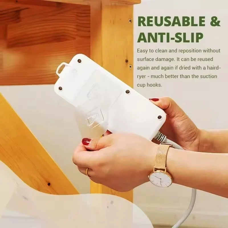 Transparent Baby Electric Safety Hooks Punch Free Contact Prevention Adhesive Wall Hooks Seamless Multi-use Home Bath Door Hook
