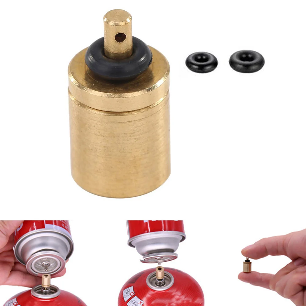 Gas Refill Adapter Outdoor Camping Stove Gas Refill Adapter Stove Adapter Gas Fill Attachment Functional Hiking Tool for Cylinder 16x9.9mm