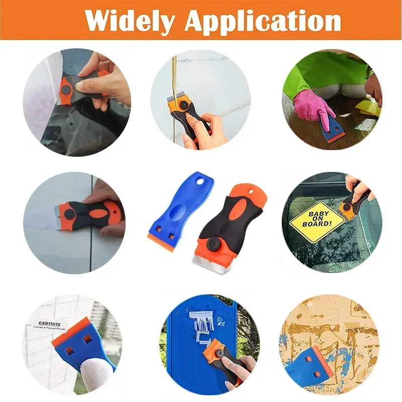 Car Glass Scraper Blades Window Sticker Remover Auto Squeegee Tool Ceramic Hob Razor Blade Cleaner