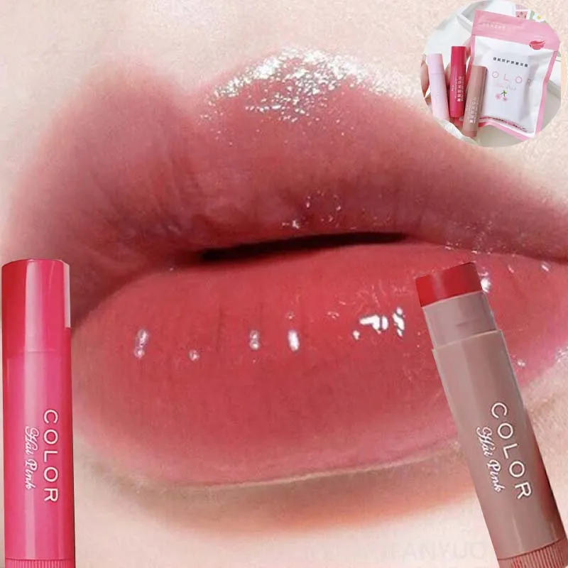 3-teiliges Water Glow Lippenöl-Set, langlebig, feuchtigkeitsspendend, Anti-Trocknung, aufpolsternd, farbiger Lippenbalsam, Lippenstift, Make-up-Set zum Verblassen der Lippenlinie – Detail 1