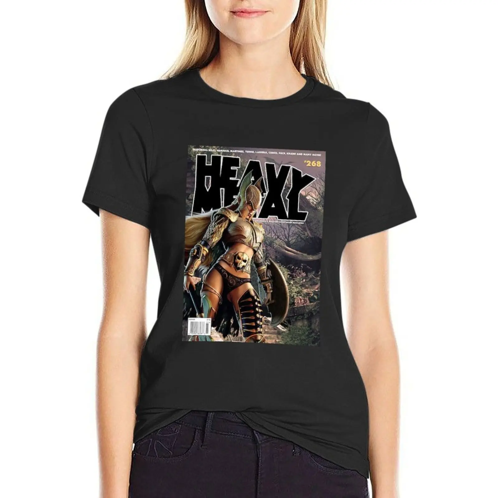 

Heavy Metal Magazine T-Shirt anime clothes cute tops animal print shirt for girls cute t-shirts for Women