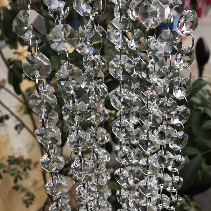 Chandelier Pendants Beads 14mm Without String 50pcs Droplets Home Decoration Octagon Beads High Quality crystal beads chandelier crystal drops