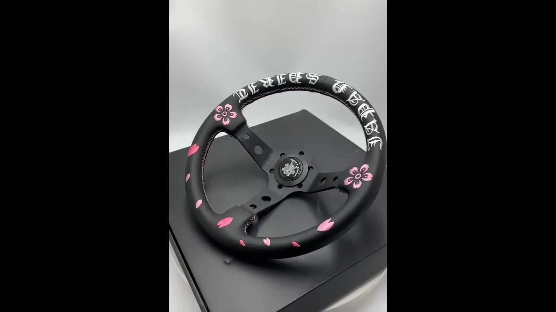 JDM ゴーストサムライ桜ドリフトステアリングホイール深凹
