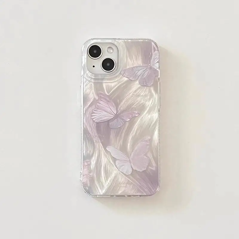 Butterfly Laser Silver Phone Case