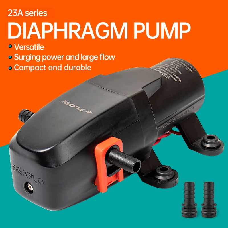 Marine Water Pump 40PSI 12V Marine Water Pump Diaphragm Self Priming Pump for Boat Accessories Showers Toilets Water Transfer Motor for RV Caravan