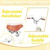 22514-6110d2.jpg Children's 12-20 Inch Vintage Style Bikes with Training Wheels, Basket, and Bell for Ages 2-12