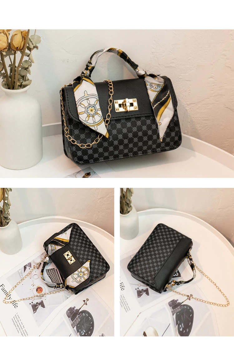 Baobao – sac à bandoulière carré imprimé à carreaux B pour femmes, petite foule Ins, portable, épaule dénudée, nouvelle collection 2022_voghion.com