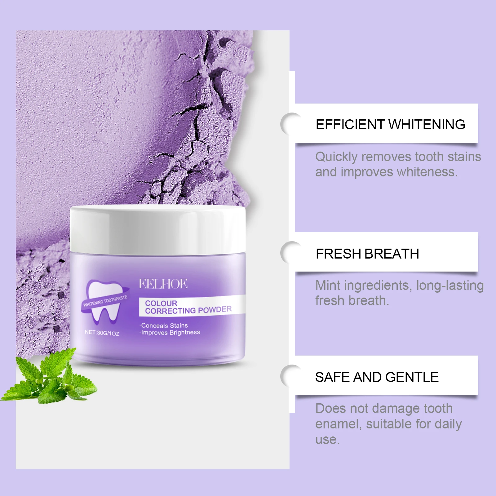 Teeth Whitening Powder Cleaning Plaque Remover Oral Care