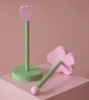 Cute Wood Bathroom Tissue Stand Rack, Kitchen Roll Paper Towel Holder, Table Vertical Napkins Rack, Bathroom Storage Shelfs 3