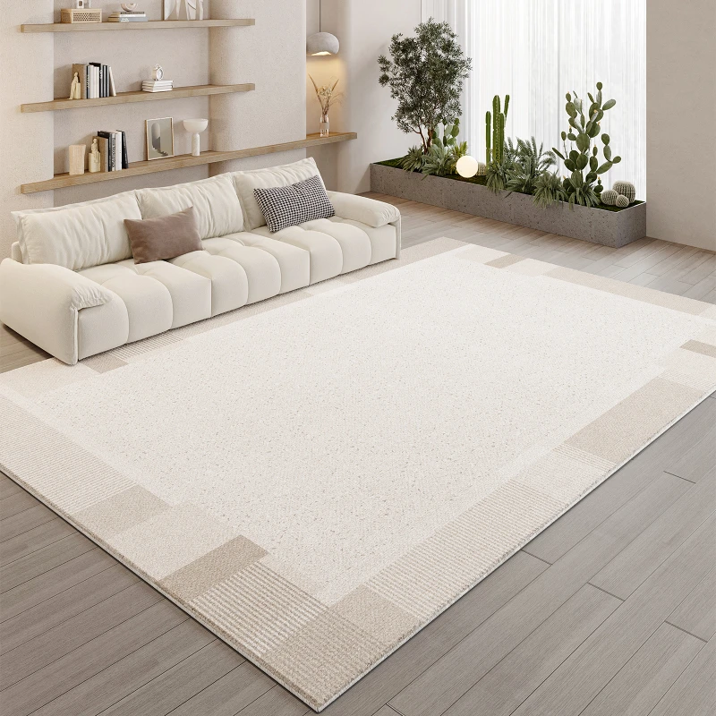Cream Style Fluffy Soft Thickened Carpet Living Room No Care Waterproof Bedroom Large Area Carpets Home Sofa Non Slip Rug