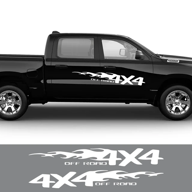 Black Vinyl Graphic Custom Sticker 4X4 Off Road Truck Mountain Decal  Waterproof