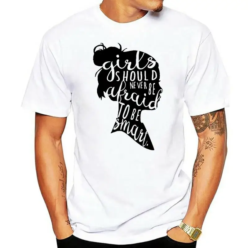 

2024, забавная женская рубашка, милая Феминистская рубашка для девушек, с рисунком портрета девушки