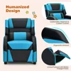 Kids Recliner, Gaming Recliner Chair with Footrest, Headrest & Lumbar Support, Ergonomic Leather Lounge Chair Toddler Furniture 6