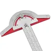 Protractor Stainless Steel Woodworking Edge Ruler Angle Finder Vernier Caliper Measure Tool Baseboard Crafts Carpenter Tool 5