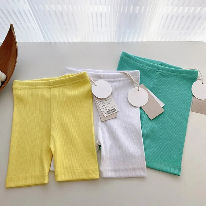 1-8 anni Intimo per bambini Abbigliamento per bambini Ragazze Colore caramella Coreano Bambini Comfort Pantaloni di sicurezza Estate Bambini Neonate Pantaloncini - immagine 4