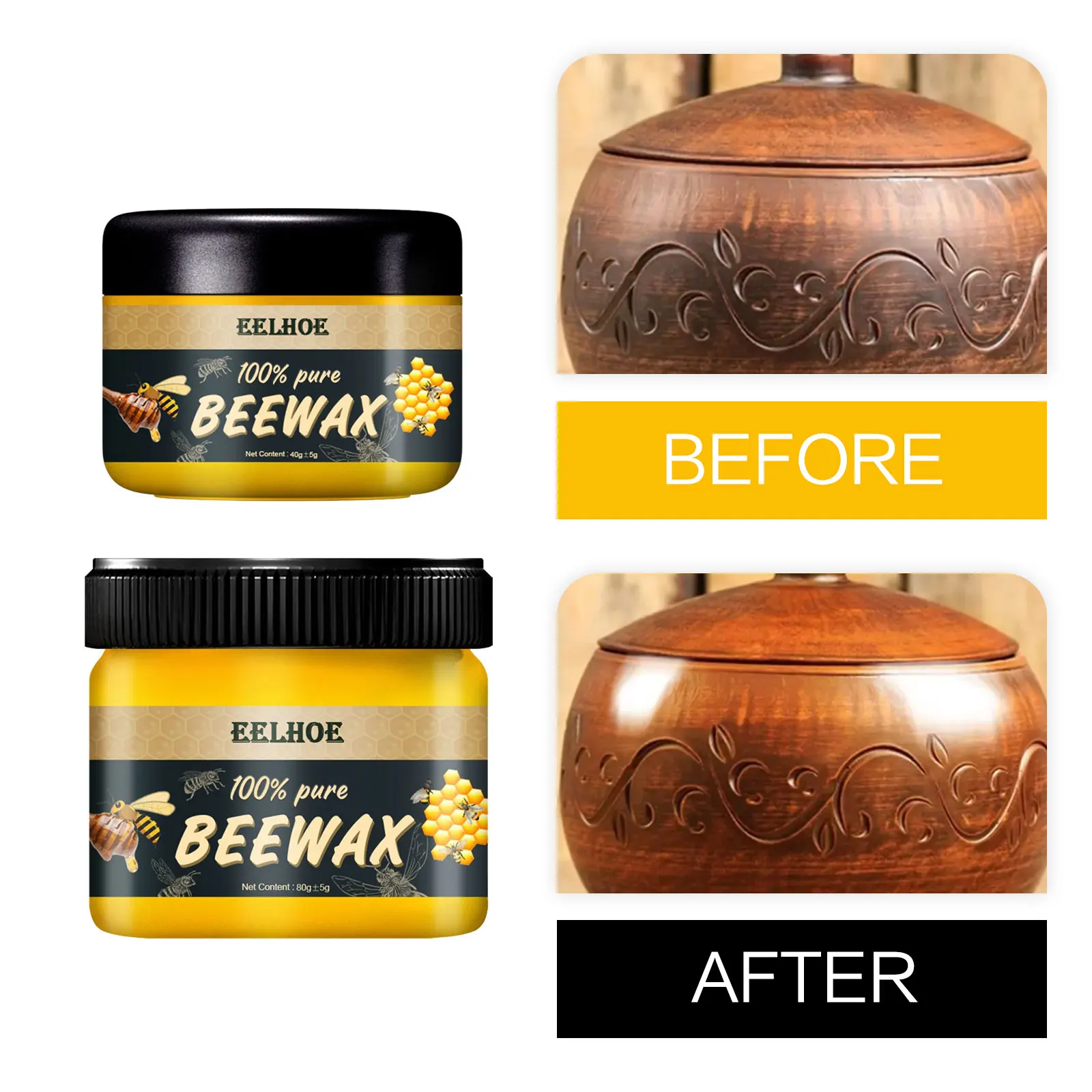 Wood Seasoning Beeswax Natural Beeswax Polisher Waterproof Furniture Care Maintenance Scratch Repair Solid Wood Seasoning Wax wood wax,furniture maintenance material,furniture polishing seasoning